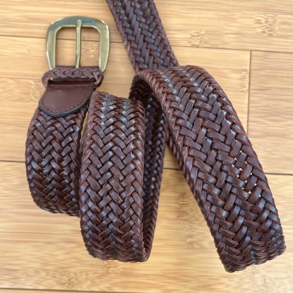 Polo Ralph Lauren Brown Braided Belt size 36